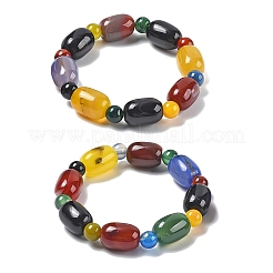 Bracelets à talons naturels en agate&nbsp;G-P570-01E
