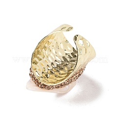 Anello a polsino aperto pepite irregolari di perle naturali&nbsp;G-I330-12LG