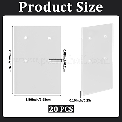 20 Stück Acryl-Ohrring-Displaykarten&nbsp;EDIS-CP0001-16A