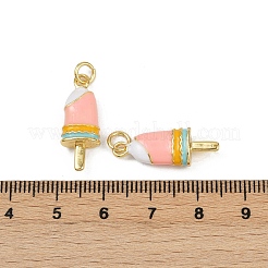 Ciondoli smaltato in ottone&nbsp;X-KK-C093-25G