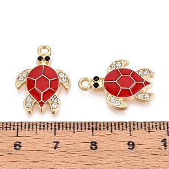 Legierung Strass und Emaille-Anhänger&nbsp;PALLOY-T092-40G-03