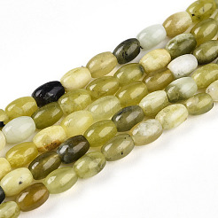 Natur Xiuyan Jade Perlen Stränge&nbsp;G-N346-02A-11