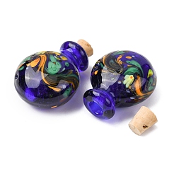 Handmade lampwork Parfümflasche Anhänger&nbsp;LAMP-H072-01E
