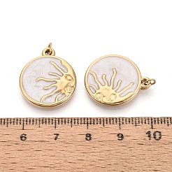Pendentifs en acier inoxydable 304 émaillés&nbsp;STAS-U061-31G-B