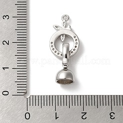 Libellen-Messing-Mikropflaster mit klaren Zirkonia-Faltverschlüssen&nbsp;KK-A227-33P