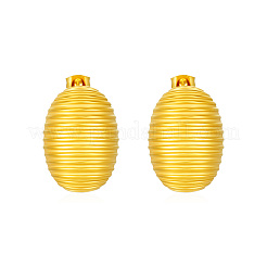 Pendientes geométricos ovalados de acero inoxidable 304 con rayas&nbsp;CQ0547