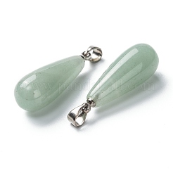 Pendentifs en aventurine vert naturel&nbsp;G-F707-10