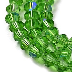 Transparentes perles de verre de galvanoplastie brins&nbsp;EGLA-A039-T2mm-L03