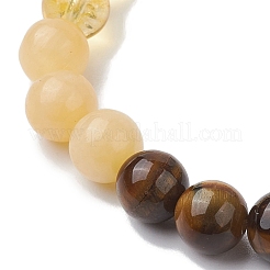 Ojo de tigre natural redondo de 8 mm&nbsp;BJEW-JB10624-01