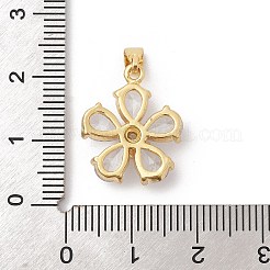 Ottone micro spianare pendenti zirconi&nbsp;ZIRC-I069-01G-02