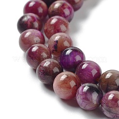 Brins de perles naturelles en œil de tigre arc-en-ciel&nbsp;G-NH0002-A01-A01