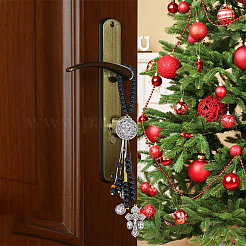 4 Stück 2 Stile Holzperlen-Türanhänger-Dekorationen&nbsp;HJEW-DC00147