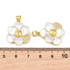 Ciondoli a spilla in ottone con micro zirconi cubici trasparenti&nbsp;KK-CBA6A75-52C-G