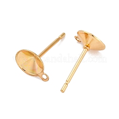 Boucles d'oreilles à tige en acier inoxydable 304&nbsp;STAS-S151-01G-G