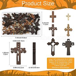 60 stücke 6 arten religion holz anhänger&nbsp;WOOD-FS0002-51