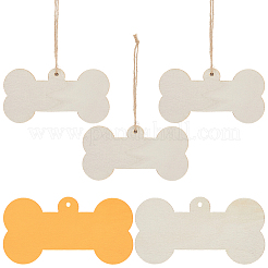 Kit de colgantes grandes de madera en blanco sin terminar&nbsp;WOOD-WH20014-003A