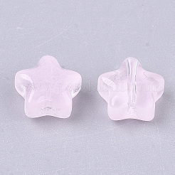 Perle di vetro verniciate a spruzzo trasparente&nbsp;X1-GLAA-N035-01-A02