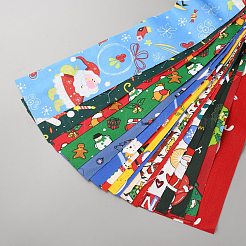 Tissu en coton de Noël pour le quilting et la couture&nbsp;FIND-SZC0009-11