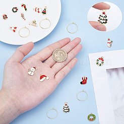 30pcs 15 pendentifs en émail en alliage de style&nbsp;PALLOY-SC0003-94