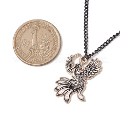 Colliers pendentifs en alliage émaillé noir et blanc&nbsp;NJEW-JN05121-03