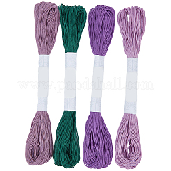 4 écheveau 4 couleurs fil à broder en coton 6 épaisseurs&nbsp;EMBR-WH20001-003C