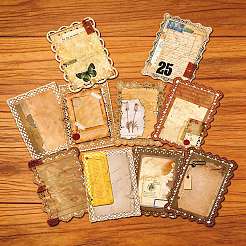 20 pieza de 10 estilos de almohadillas de papel de encaje vintage europeo para álbum de recortes de diy&nbsp;SCRA-DJ0001-12
