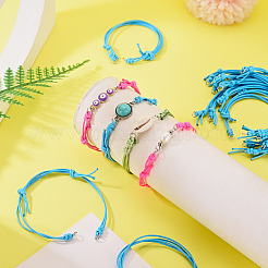 20 cordon en polyester ciré pour la fabrication de bracelets&nbsp;AJEW-TAC00089