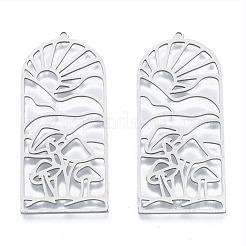 Pendentifs en acier inoxydable 201 anti-ternissement&nbsp;STAS-N090-LA959-1
