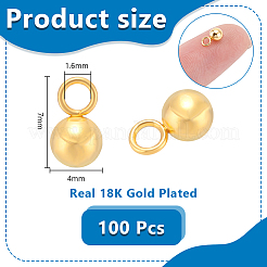 100 breloque en acier inoxydable 201&nbsp;STAS-UN0064-54B