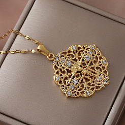 Collier vintage en acier inoxydable 304&nbsp;LH2186