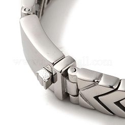 304 Edelstahl-Pfeilgliederkettenarmbänder für Damen und Herren&nbsp;BJEW-Q341-07AS