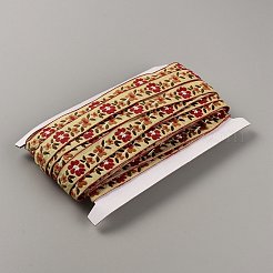Ethno-Stil Blumenstickerei Polyesterband&nbsp;OCOR-WH0047-81