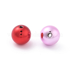 Perles acryliques à placage UV sur le thème de Noël&nbsp;PACR-B003-01A