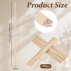 100 Stück Holz-Bastelstäbchen&nbsp;DIY-OC0015-05A