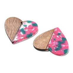 Pendenti in resina e noce&nbsp;FIND-R051-09A