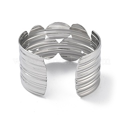 Braccialetti a polsino in acciaio inossidabile 304 per donna&nbsp;BJEW-Z078-20P