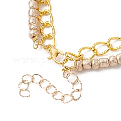 6 stücke 6 arten weihnachten legierung emaille multi-strang armbänder für frauen&nbsp;BJEW-JB12078