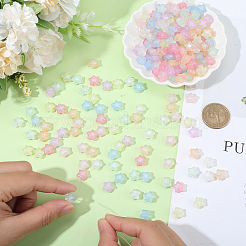300pcs leuchtende Acrylperlen&nbsp;MACR-PA0001-24