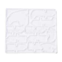 Krokodile DIY Puzzle Silikonformen&nbsp;DIY-G046-18