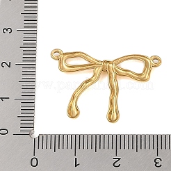 Ionenplattierung (IP) 304 Edelstahl strukturierte Bowknot Verbinder Verbindungsstück Charms&nbsp;STAS-S125-03G