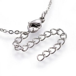 Set di gioielli con orecchini a bottone e collane pendenti in acciaio inossidabile 304&nbsp;SJEW-L136-10
