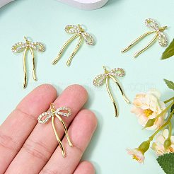 5pcs latón micro pavé colgantes de circonita cúbica&nbsp;KK-SZ0008-40