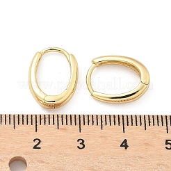 Orecchini a cerchio ovali in ottone&nbsp;EJEW-Z102-33G