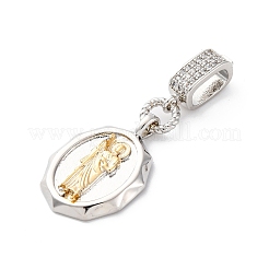 Ottone micro spianare pendenti zirconi&nbsp;KK-S510-45GP-02