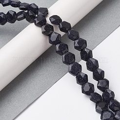 Synthetische blauen goldstone Perlen Stränge&nbsp;G-K359-C08-01
