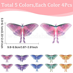 20 stücke 5 farben tuch simulation gaze schmetterling ornament zubehör&nbsp;DIY-SP0005-69