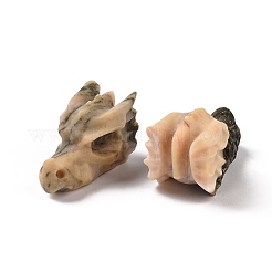 Decorazioni per esposizione di sculture in diaspro pelle di leopardo naturale&nbsp;G-PW0004-43A