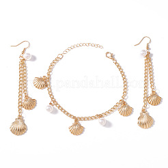 Schmucksets aus Legierung und Imitationsperlen&nbsp;WG56B98-01