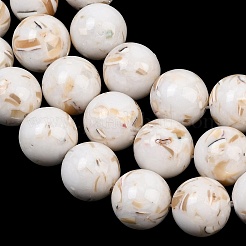 Hilos de cuentas graduadas ensambladas con turquesa sintética y conchas marinas&nbsp;GG-CBA2AE1-A07