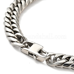 Bracelet en acier inoxydable 201 anti-ternissement&nbsp;BJEW-H550-07A-P